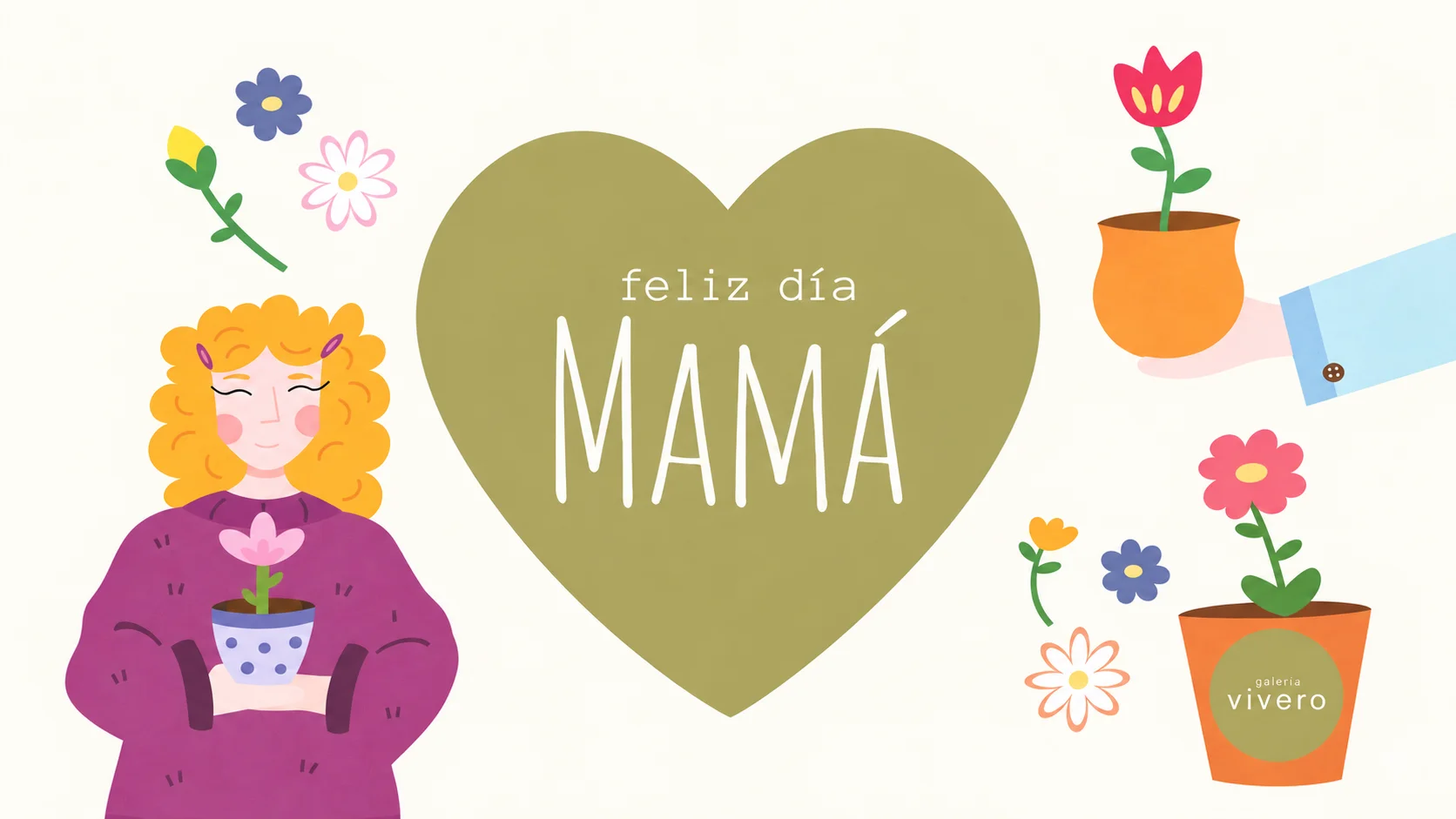 Feliz día mamá. Galería Vivero