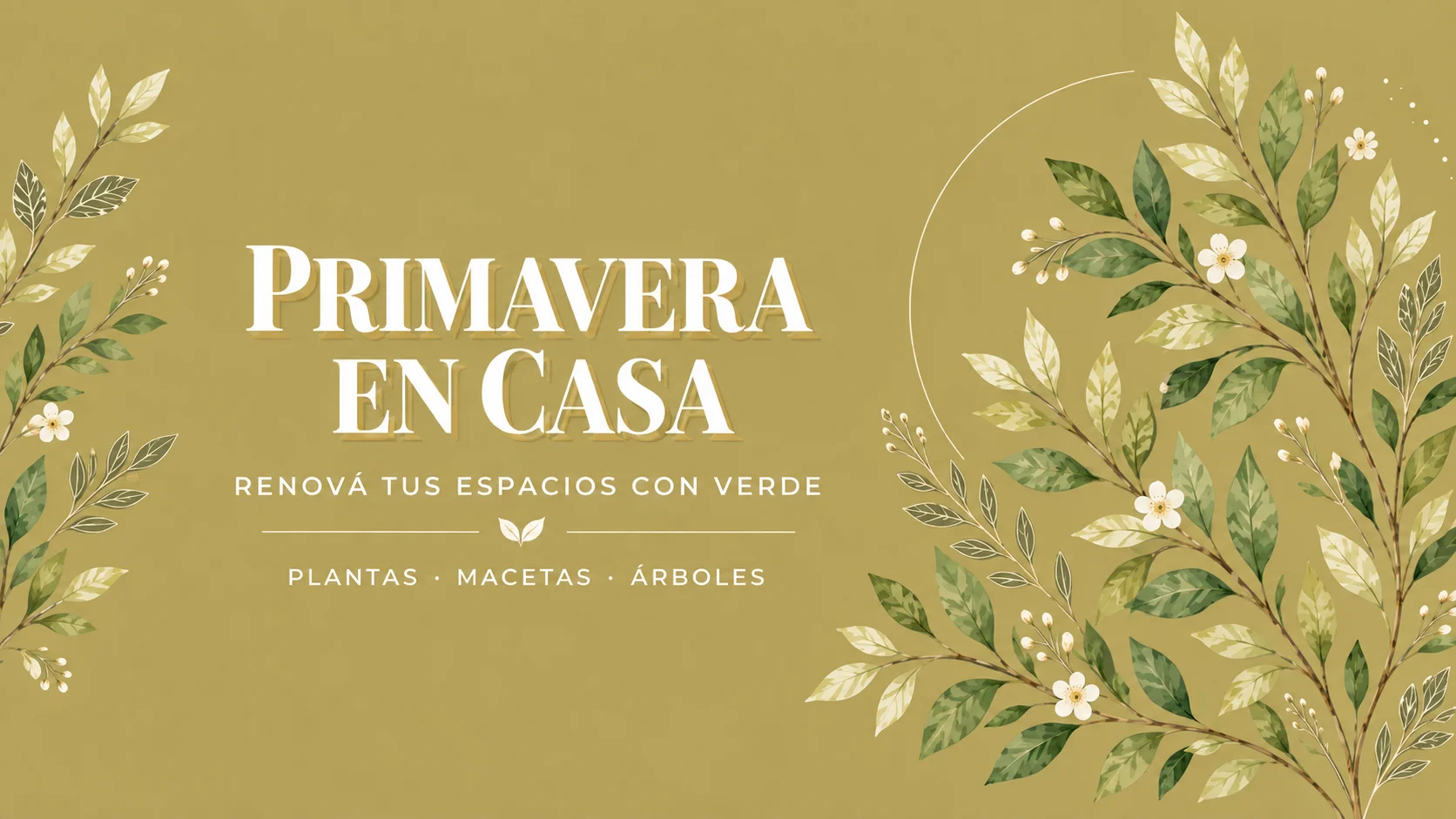 Primavera en Casa: renová tus espacios con verde. Plantas, macetas y árboles