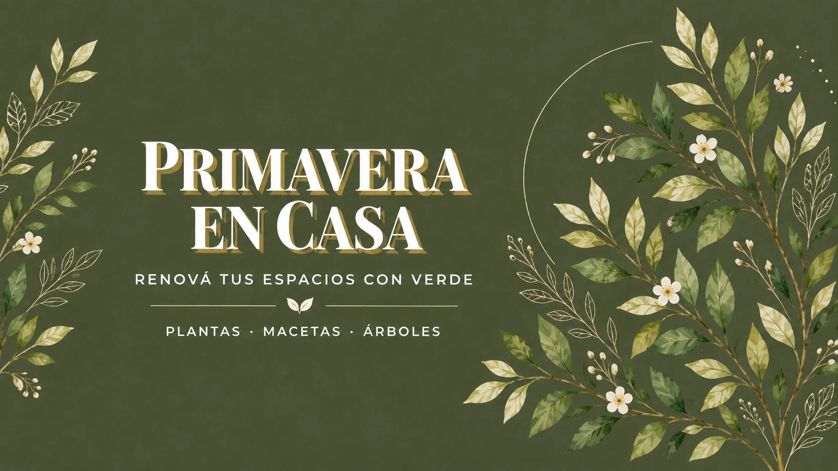 Primavera en Casa: renová tus espacios con verde. Plantas, macetas y árboles