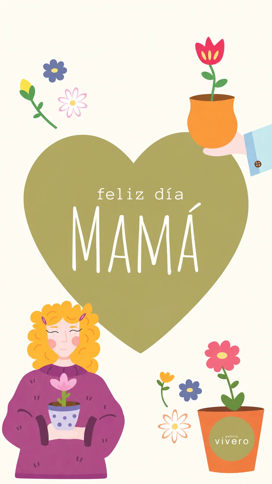 Feliz día mamá. Galería Vivero