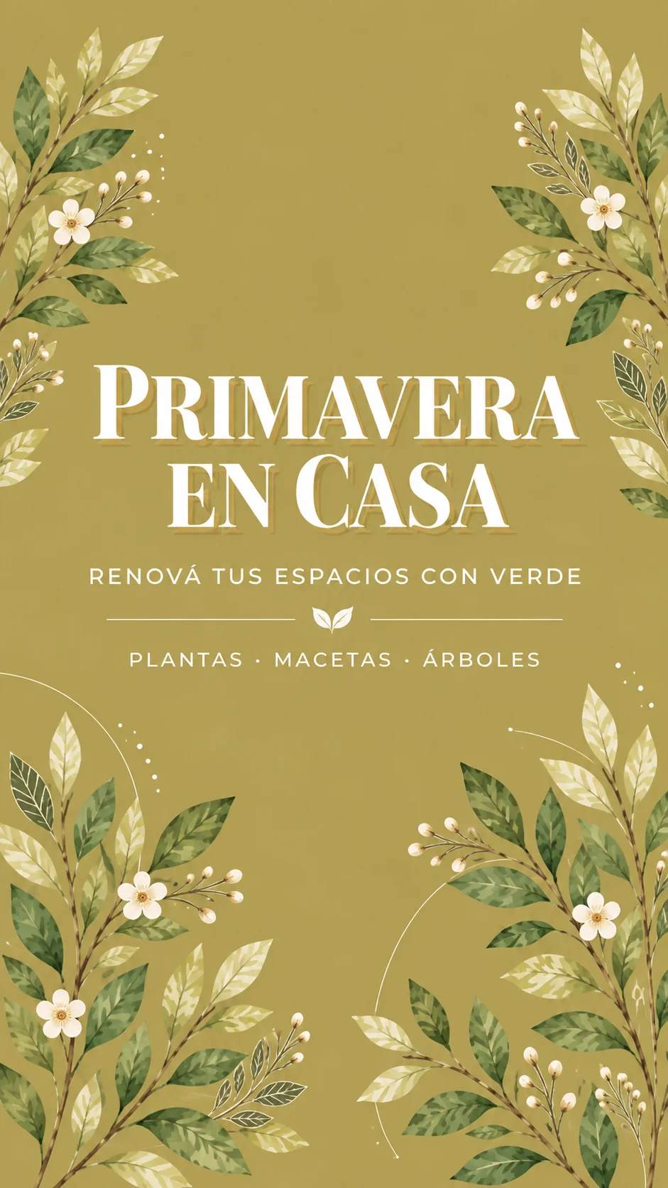 Primavera en Casa: renová tus espacios con verde. Plantas, macetas y árboles